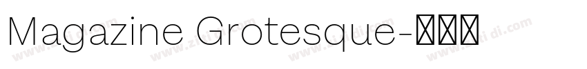 Magazine Grotesque字体转换